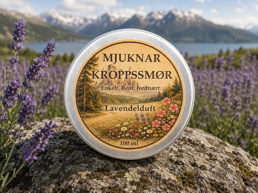 Mjuknar Kroppsmør naturlig kroppsmør handlaget i Norge
