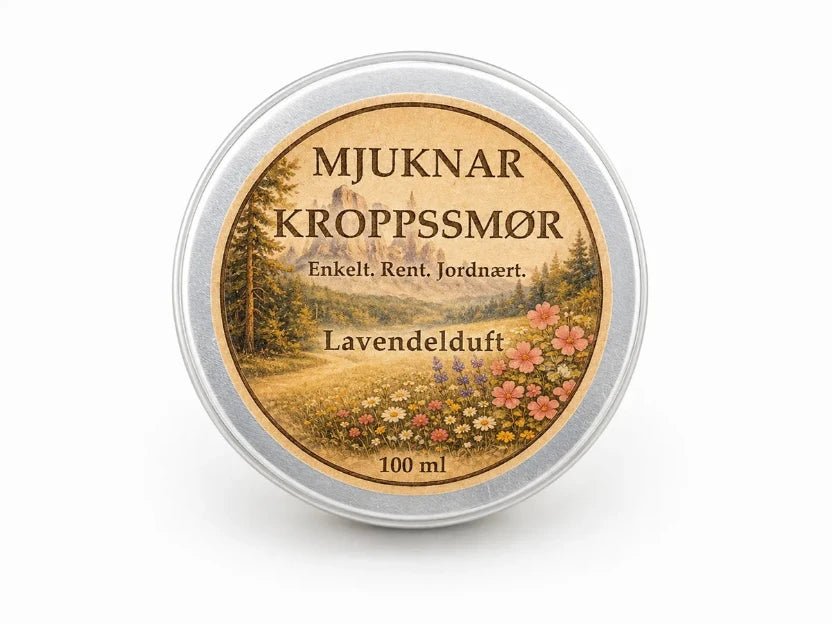 Mjuknar Kroppsmør naturlig kroppsmør handlaget i Norge
