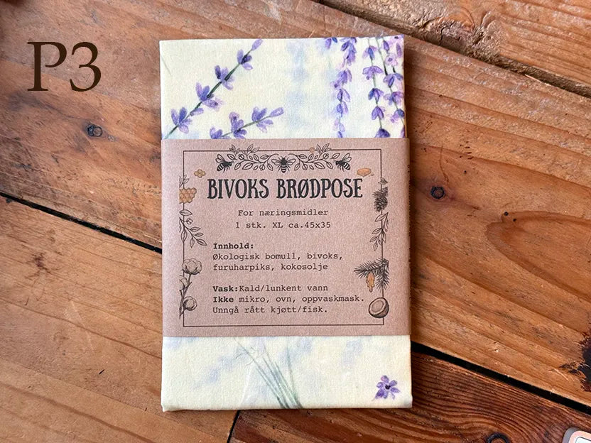 Bivoks Brødpose - ferskt brød uten plast håndlaget i Norge