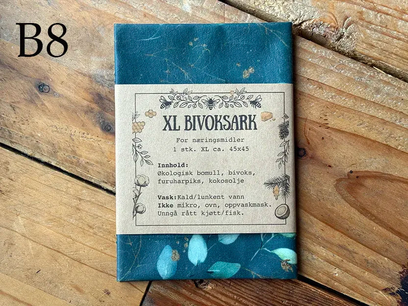 Håndlaget XL stor bivoksark med 100% naturlig norsk bivoks